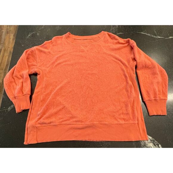 Aerie "chilled out" peach crewneck sweatshirt LG - Picture 2 of 11